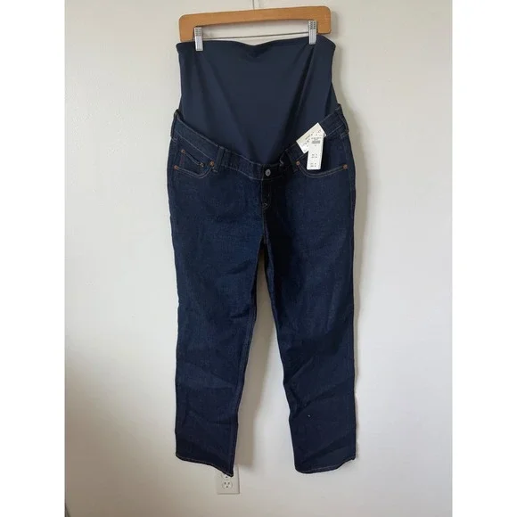 Abercrombie & Fitch Vintage Comfort Stretch Maternity Straight Jeans Size 32 - Picture 2 of 4